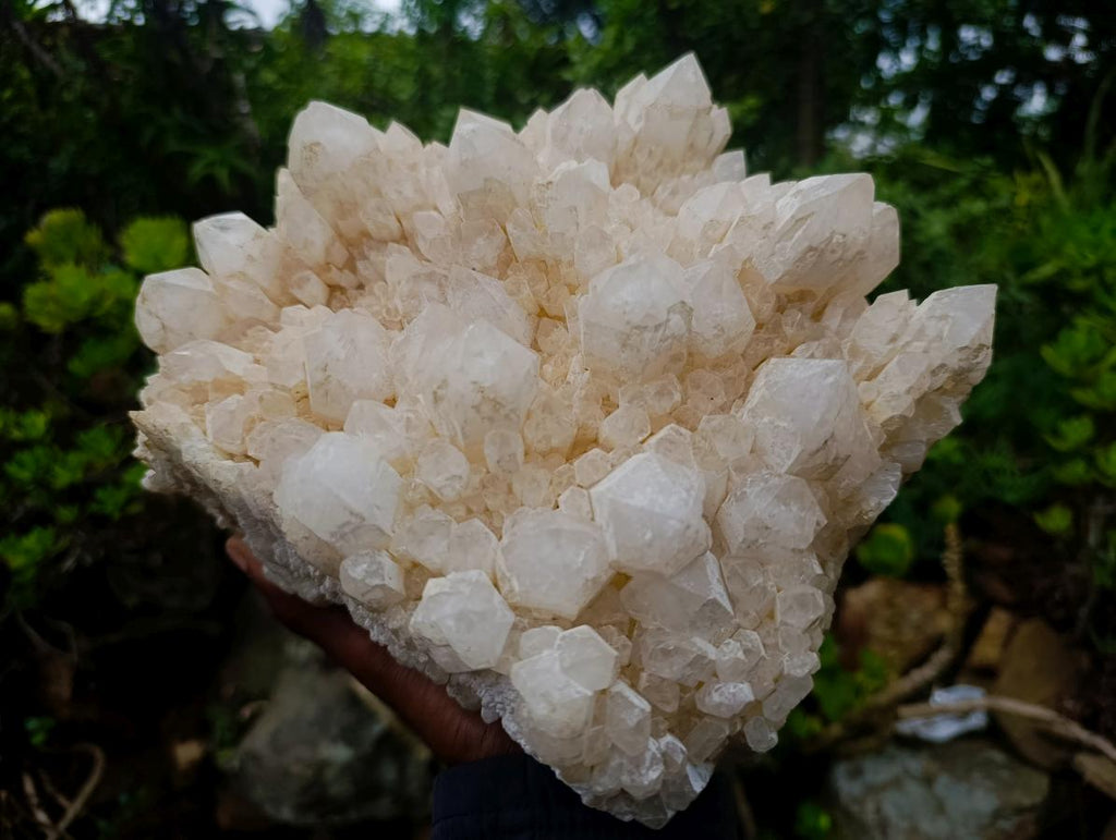 Natural Large Cascading "Anananas" Candle Quartz Cluster x 1 From Antsirabe, Madagascar - Toprock Gemstones and Minerals 