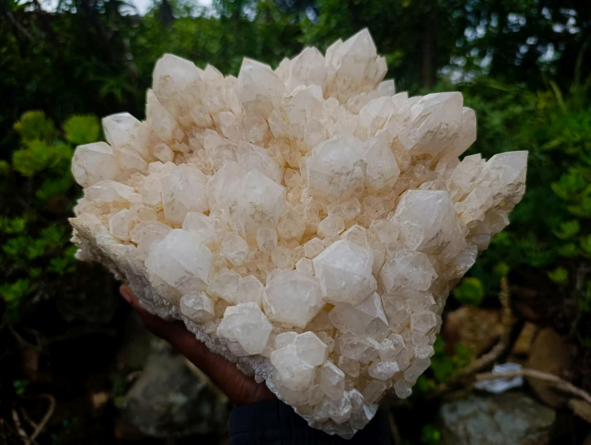Natural Large Cascading "Anananas" Candle Quartz Cluster x 1 From Antsirabe, Madagascar - Toprock Gemstones and Minerals 