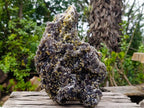 Natural XL Smokey Fluorite Specimen with Yellow Muscovite Mica x 1 From Erongo, Namibia - Toprock Gemstones and Minerals 