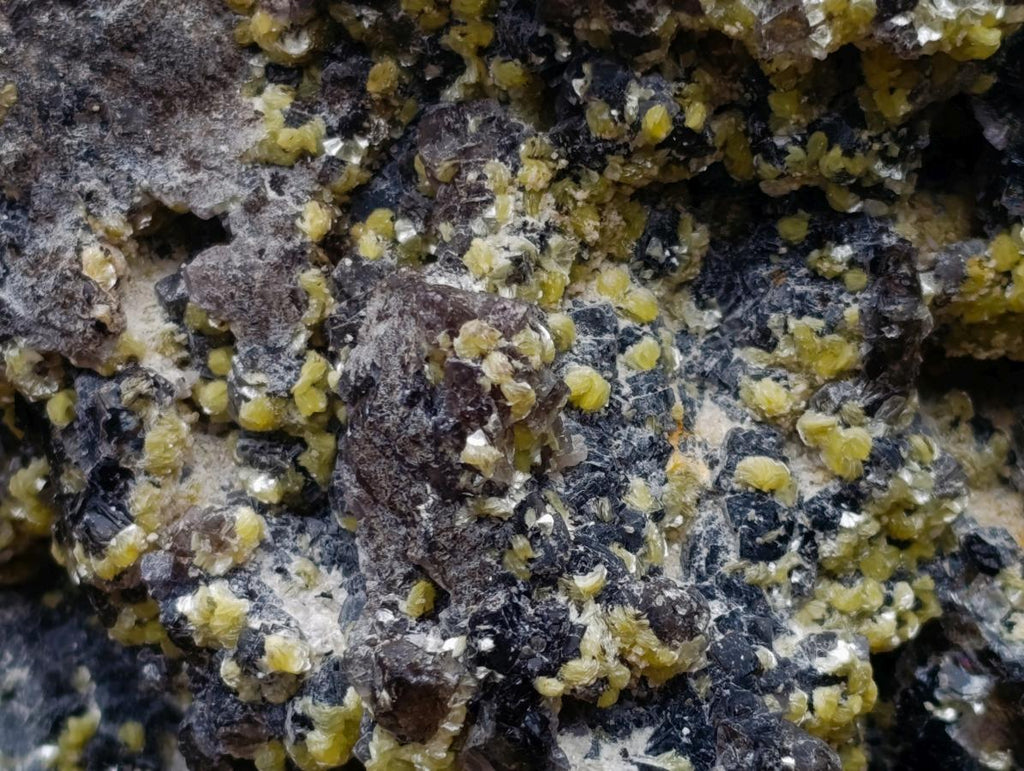 Natural XL Smokey Fluorite Specimen with Yellow Muscovite Mica x 1 From Erongo, Namibia - Toprock Gemstones and Minerals 