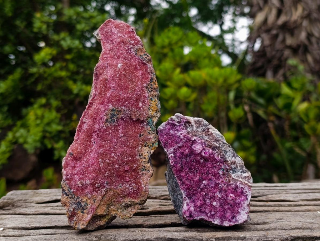 Natural Salrose Cobaltoan Dolomite Specimens x 4 From Kakanda, Congo - Toprock Gemstones and Minerals 