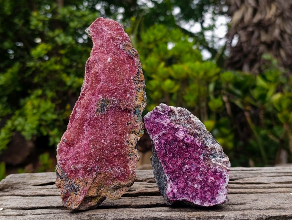 Natural Salrose Cobaltoan Dolomite Specimens x 4 From Kakanda, Congo - Toprock Gemstones and Minerals 