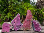 Natural Salrose Cobaltoan Dolomite Specimens x 4 From Kakanda, Congo - Toprock Gemstones and Minerals 