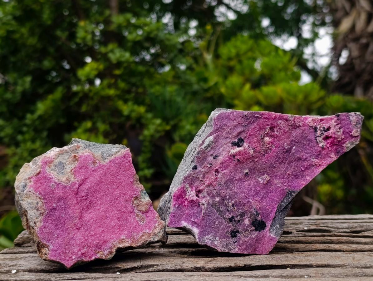 Natural Salrose Cobaltoan Dolomite Specimens x 4 From Kakanda, Congo - Toprock Gemstones and Minerals 