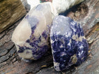 Polished One Side Silver Leaf Lepidolite Slices x 4 From Zimbabwe - Toprock Gemstones and Minerals 