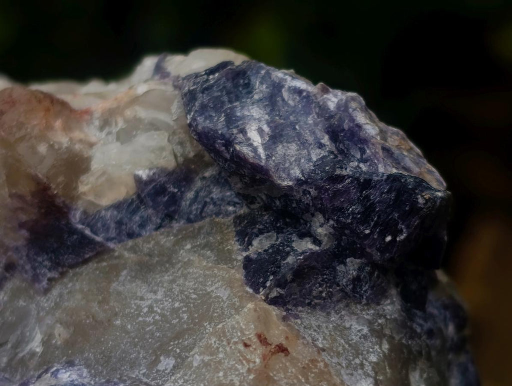 Polished One Side Silver Leaf Lepidolite Slices x 4 From Zimbabwe - Toprock Gemstones and Minerals 