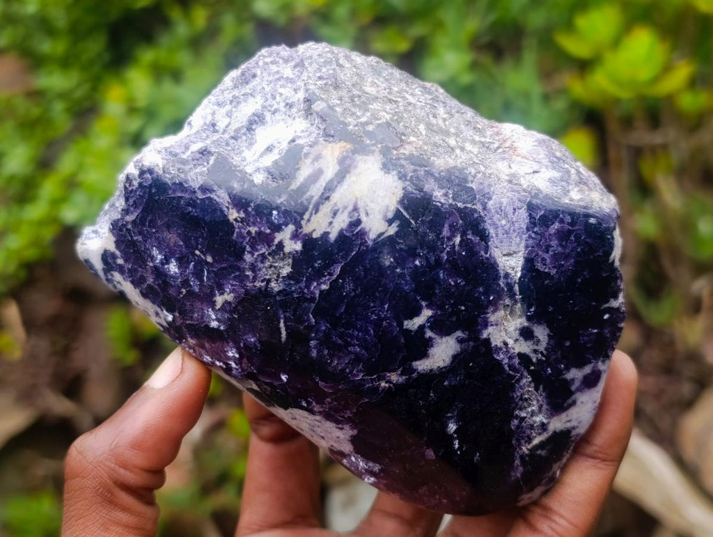 Polished One Side Silver Leaf Lepidolite Slices x 4 From Zimbabwe - Toprock Gemstones and Minerals 