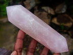 Polished Double Terminated Gemmy Rose Quartz Crystals x 6 From Madagascar - Toprock Gemstones and Minerals 