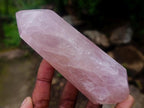 Polished Double Terminated Gemmy Rose Quartz Crystals x 6 From Madagascar - Toprock Gemstones and Minerals 