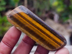 Polished Golden Tigers Eye Tumbled Slabs and Slices x 35 From Prieska, South Africa - Toprock Gemstones and Minerals 