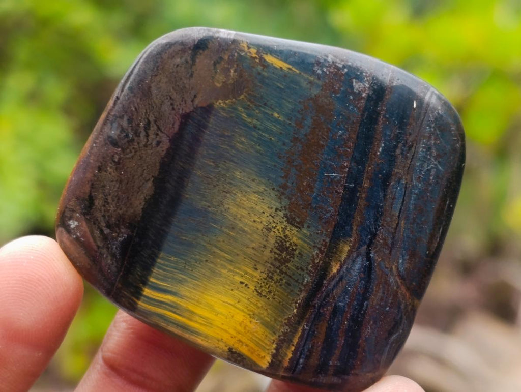 Polished Golden Tigers Eye Tumbled Slabs and Slices x 35 From Prieska, South Africa - Toprock Gemstones and Minerals 