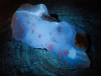 Natural Blue Lace Agate Specimens with Amethyst Centres x 2 From Nsanje, Malawi - Toprock Gemstones and Minerals 