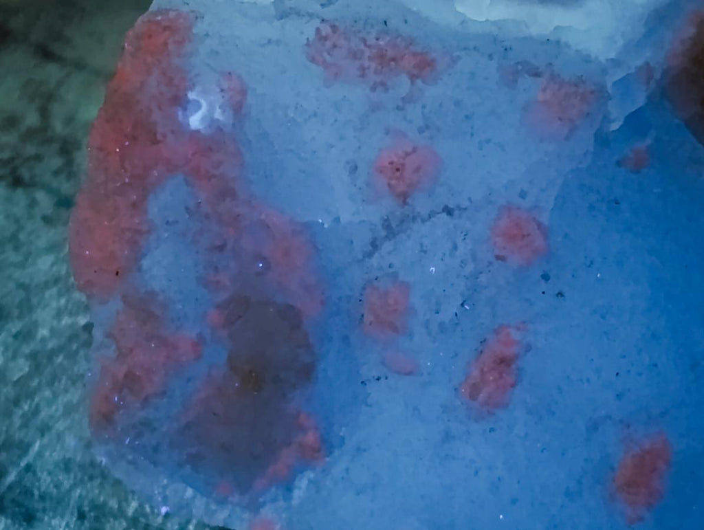 Natural Blue Lace Agate Specimens with Amethyst Centres x 2 From Nsanje, Malawi - Toprock Gemstones and Minerals 