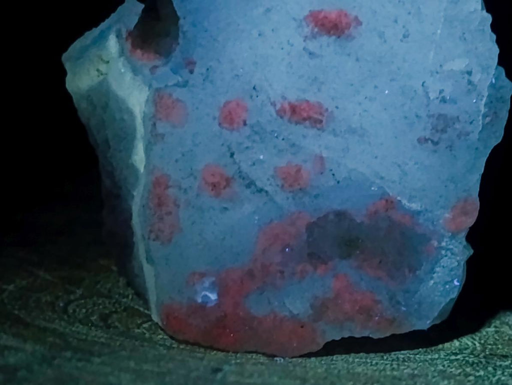 Natural Blue Lace Agate Specimens with Amethyst Centres x 2 From Nsanje, Malawi - Toprock Gemstones and Minerals 