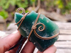 Hand Made Mtorolite Copper Wire Wrapped Stone Necklaces x 6 From Zimbabwe - Toprock Gemstones and Minerals 