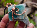 Hand Made Mtorolite Copper Wire Wrapped Stone Necklaces x 6 From Zimbabwe - Toprock Gemstones and Minerals 