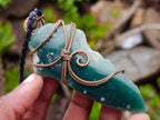 Hand Made Mtorolite Copper Wire Wrapped Stone Necklaces x 6 From Zimbabwe - Toprock Gemstones and Minerals 