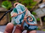 Hand Made Mtorolite Copper Wire Wrapped Stone Necklaces x 6 From Zimbabwe - Toprock Gemstones and Minerals 