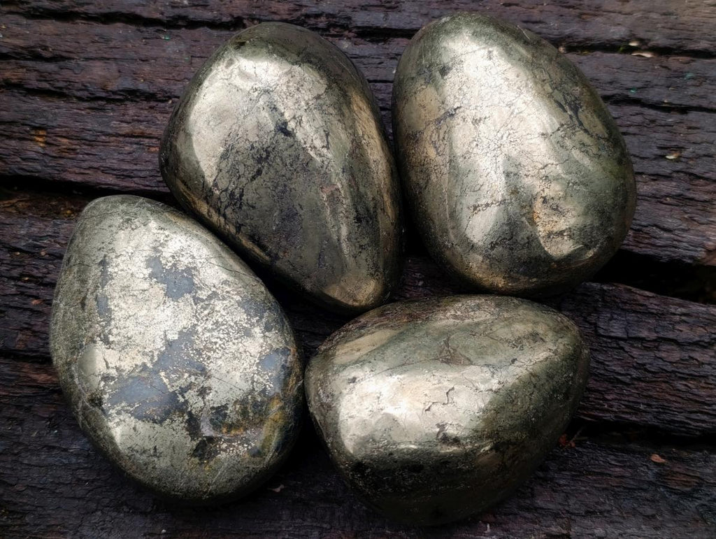 Polished Basalt Pharaoh Stone Free Forms x 4 From Iron Duke Mine, Zimbabwe - Toprock Gemstones and Minerals 