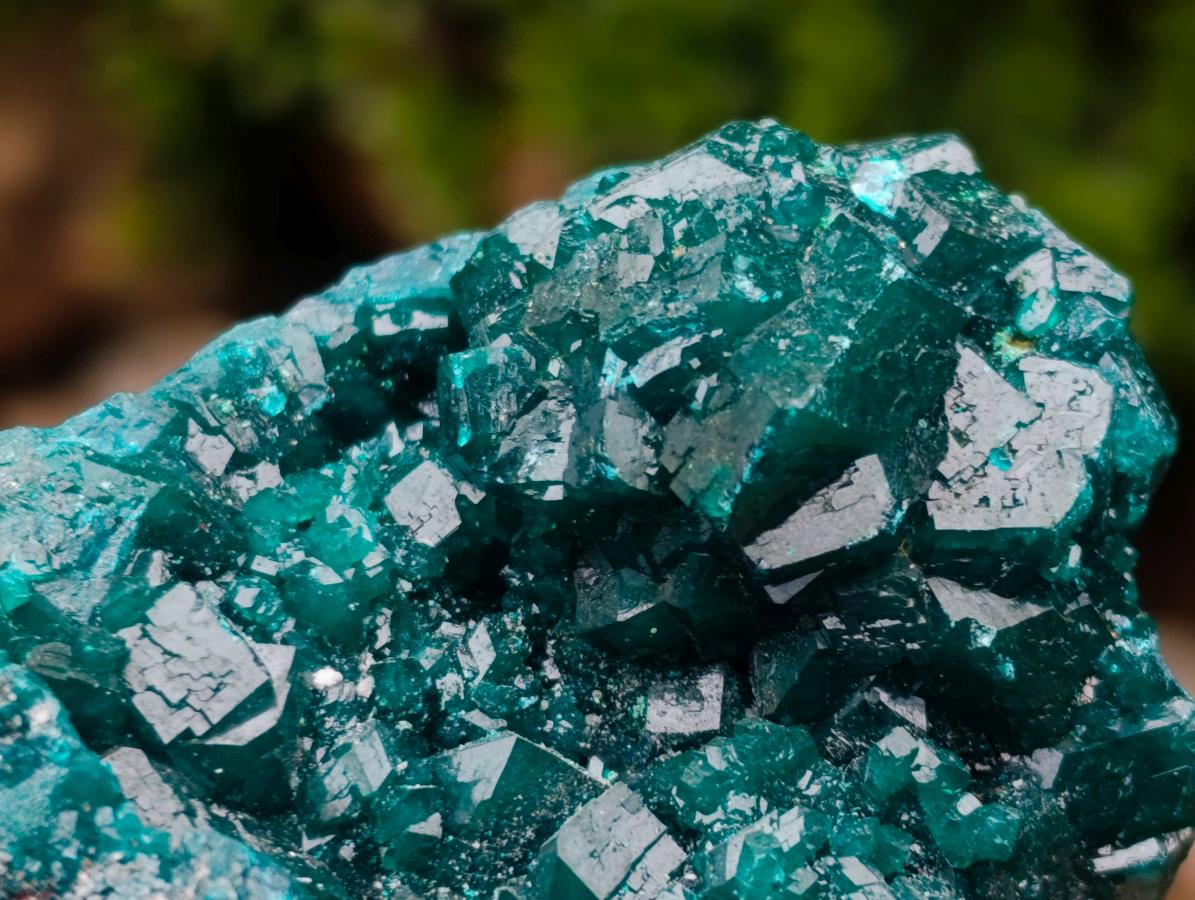 Natural Large Dioptase Specimens on Dolomite Matrix x 2 From Tantara Mine, Congo - Toprock Gemstones and Minerals 