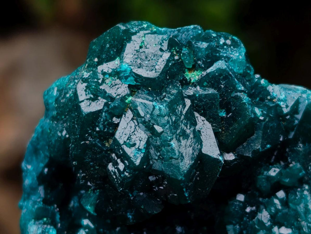 Natural Large Dioptase Specimens on Dolomite Matrix x 2 From Tantara Mine, Congo - Toprock Gemstones and Minerals 