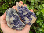 Polished One Side Silver Leaf Lepidolite Slices x 12 From Zimbabwe - Toprock Gemstones and Minerals 