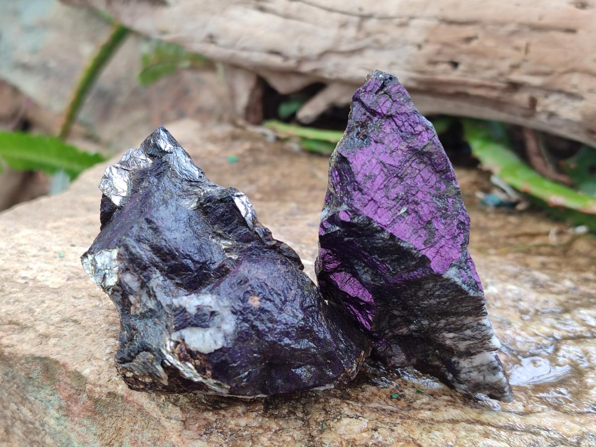 Natural Metallic Cobbed Purpurite Specimens x 12 From Erongo, Namibia - Toprock Gemstones and Minerals 