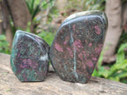 Polished Ruby Corundum In Chrome Verdite Standing Display Pieces x 5 From Mutoko, Zimbabwe - Toprock Gemstones and Minerals 