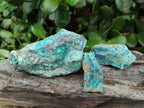 Natural Shattuckite Cobbed Specimens with Associated Minerals x 20 From Kaokoveld, Namibia - Toprock Gemstones and Minerals 