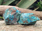 Natural Shattuckite Cobbed Specimens with Associated Minerals x 20 From Kaokoveld, Namibia - Toprock Gemstones and Minerals 