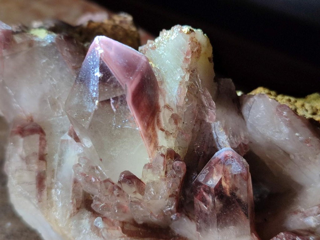 Natural Red Hematoid Quartz Crystals and Clusters x 6 From Karoi, Zimbabwe - Toprock Gemstones and Minerals 