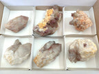 Natural Red Hematoid Quartz Crystals and Clusters x 6 From Karoi, Zimbabwe - Toprock Gemstones and Minerals 