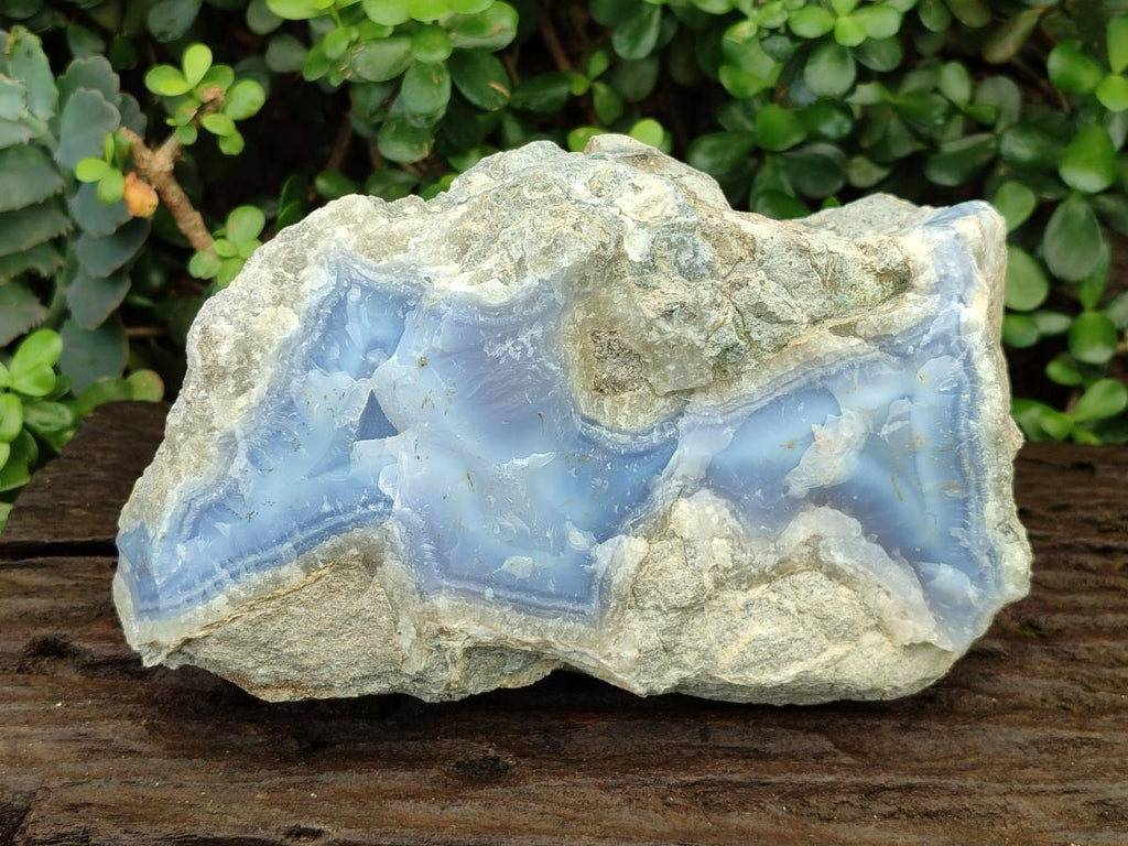 Natural XL Blue Lace Agate Specimen x 1 From Nsanje, Malawi - Toprock Gemstones and Minerals 