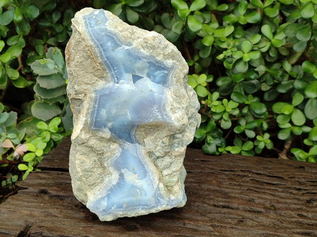 Natural XL Blue Lace Agate Specimen x 1 From Nsanje, Malawi - Toprock Gemstones and Minerals 