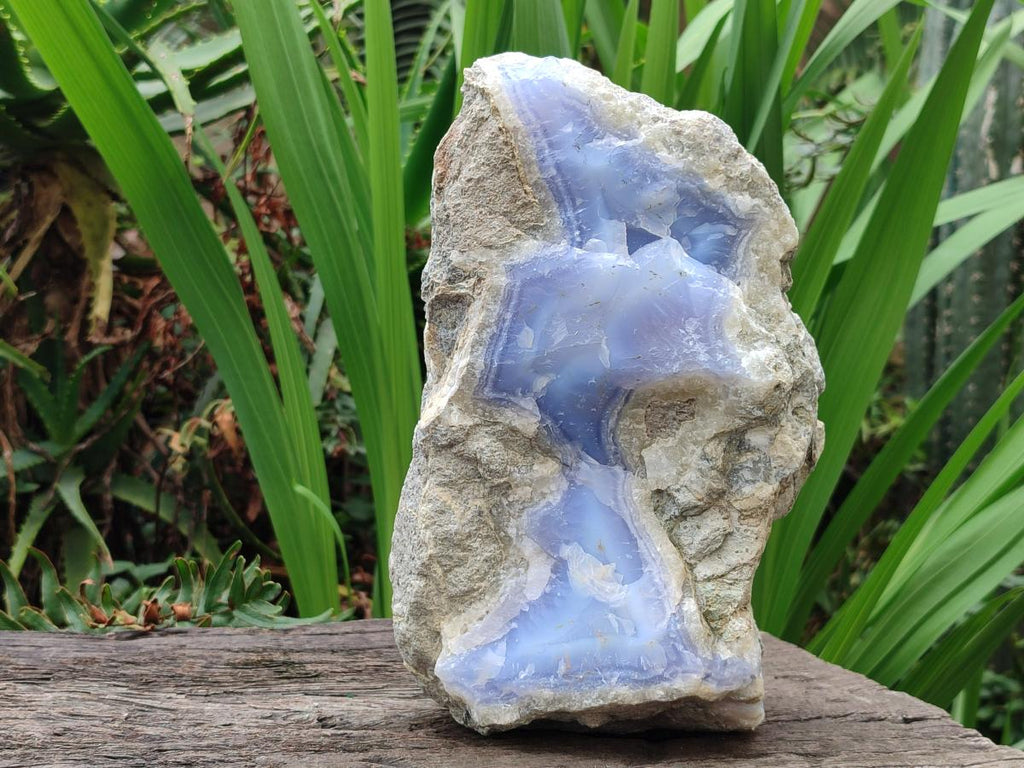 Natural XL Blue Lace Agate Specimen x 1 From Nsanje, Malawi - Toprock Gemstones and Minerals 