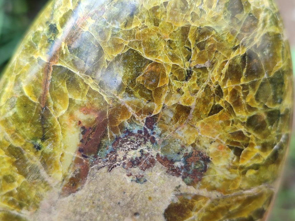 Polished Green Opal Standing Display Pieces x 3 From Betroka, Madagascar - Toprock Gemstones and Minerals 