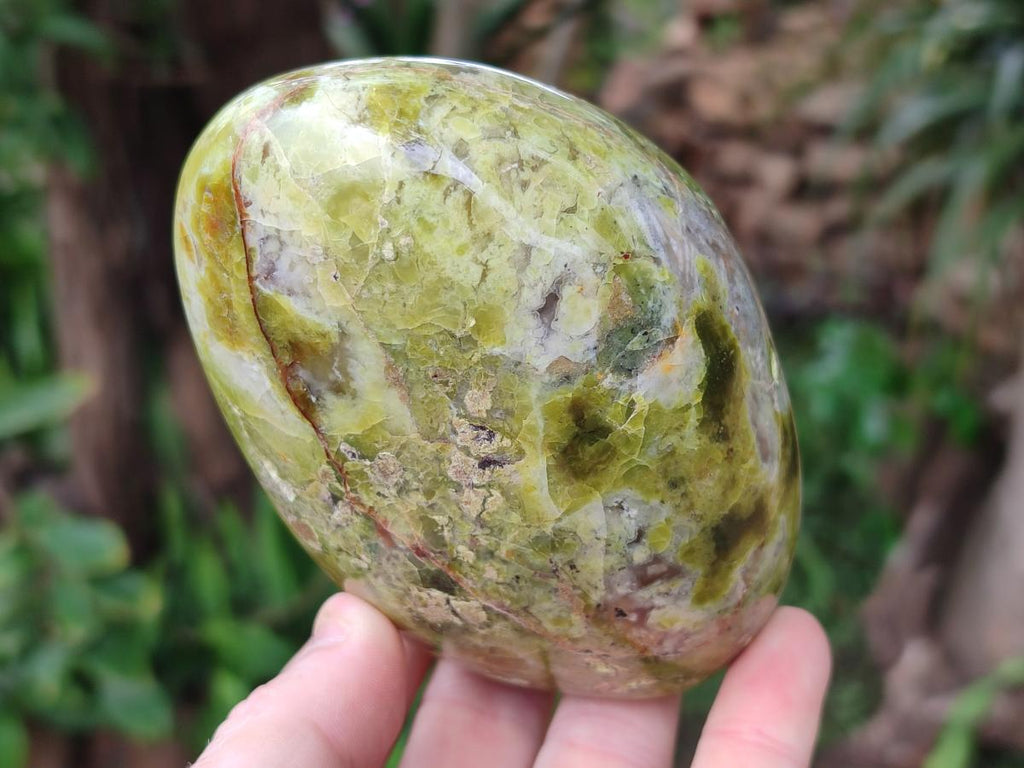Polished Green Opal Standing Display Pieces x 3 From Betroka, Madagascar - Toprock Gemstones and Minerals 