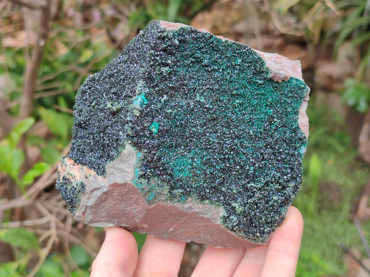 Natural Crystalline Libethenite Specimens on Dolomite Matrix x 2 From Shituru, Congo - Toprock Gemstones and Minerals 