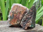 Natural Crystalline Libethenite Specimens on Dolomite Matrix x 2 From Shituru, Congo - Toprock Gemstones and Minerals 