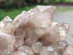 Natural Large Cascading White Phantom Clear Smokey Luena Quartz Cluster x 1 From Luena, Congo - Toprock Gemstones and Minerals 