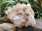 Natural Large Cascading White Phantom Clear Smokey Luena Quartz Cluster x 1 From Luena, Congo - Toprock Gemstones and Minerals 