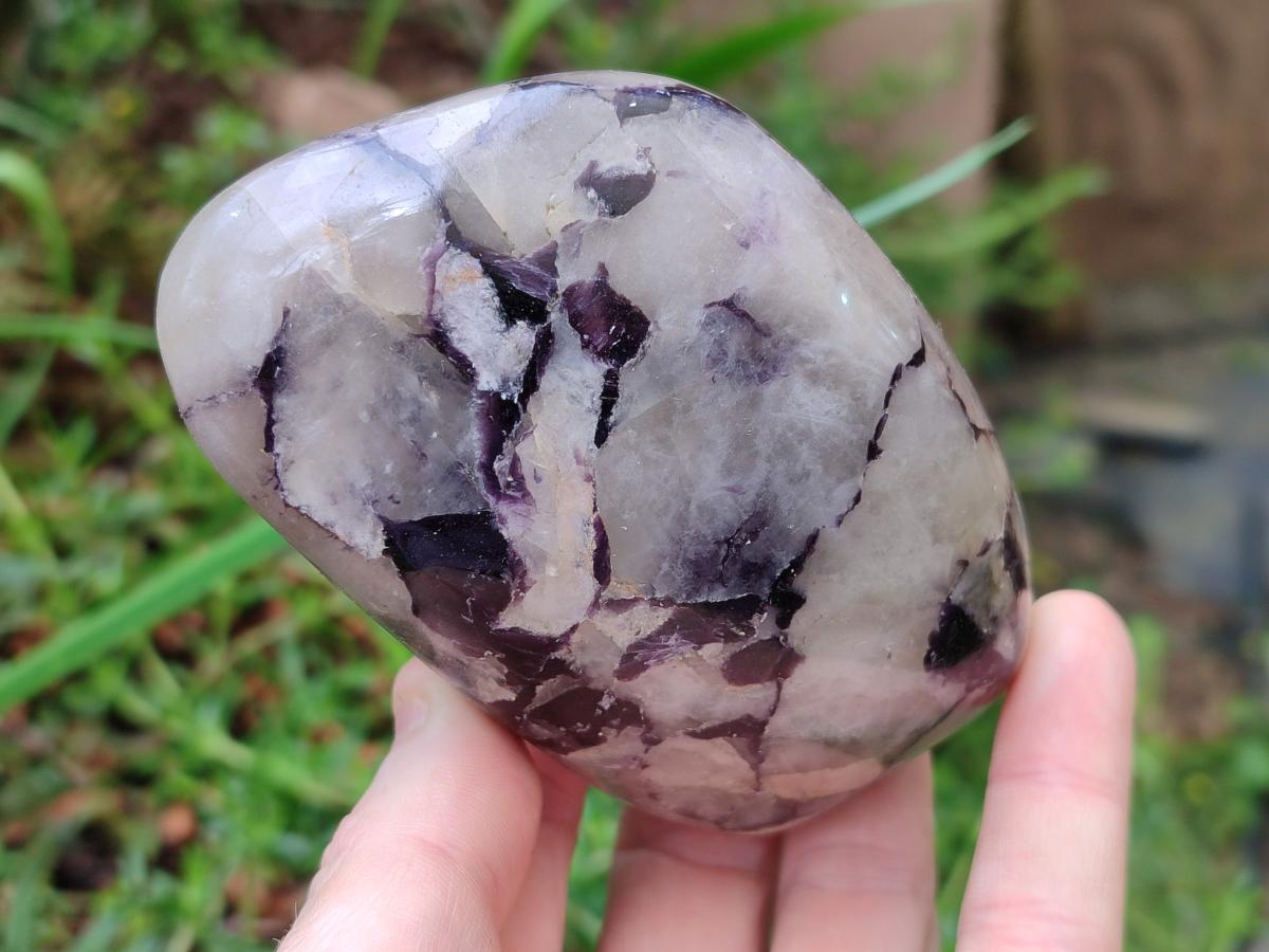 Polished Lepidolite Standing Display Pieces x 4 From Zimbabwe - Toprock Gemstones and Minerals 