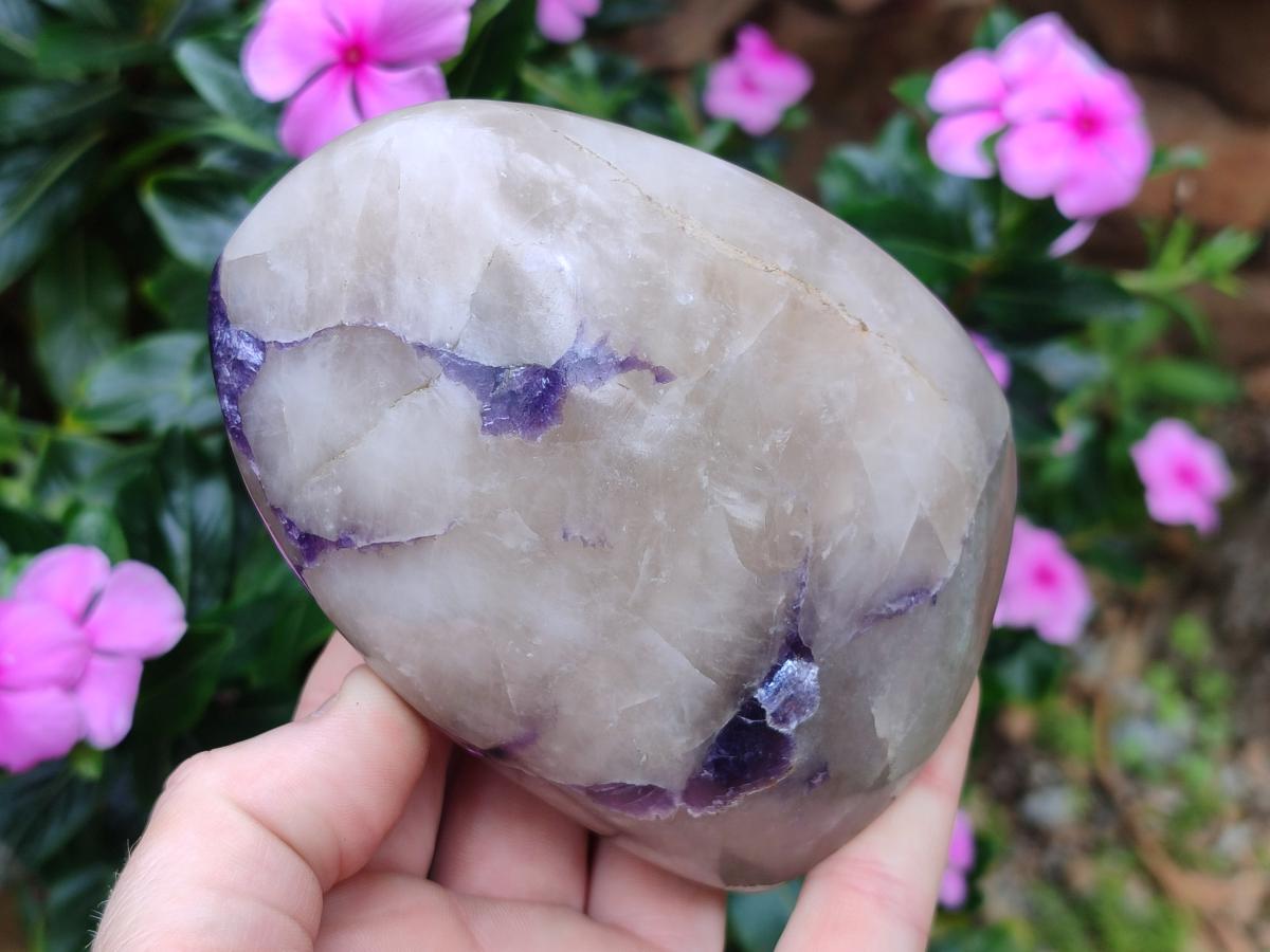 Polished Lepidolite Standing Display Pieces x 4 From Zimbabwe - Toprock Gemstones and Minerals 