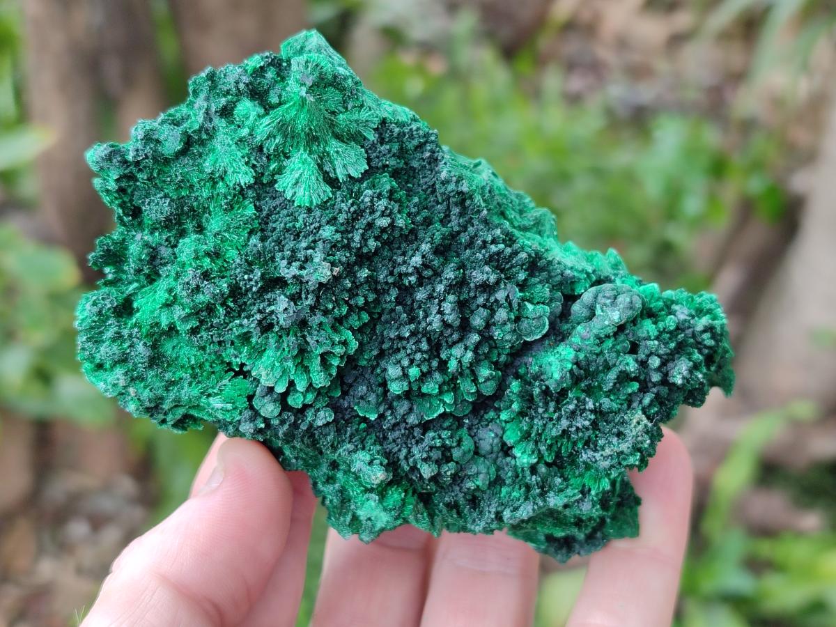 Natural Silky Malachite Specimens x 6 From Kasompe, Congo - Toprock Gemstones and Minerals 