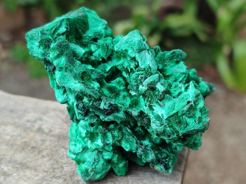 Natural Silky Malachite Specimens x 6 From Kasompe, Congo - Toprock Gemstones and Minerals 
