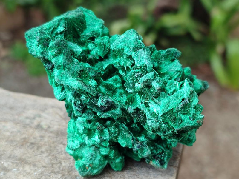 Natural Silky Malachite Specimens x 6 From Kasompe, Congo - Toprock Gemstones and Minerals 