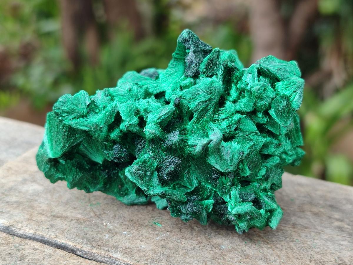 Natural Silky Malachite Specimens x 6 From Kasompe, Congo - Toprock Gemstones and Minerals 