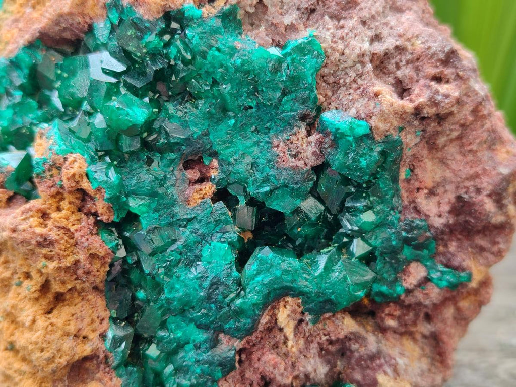 Natural Large Cabinet Size Dioptase Specimen on Dolomite Matrix x 1 From Tantara Mine, Congo - Toprock Gemstones and Minerals 