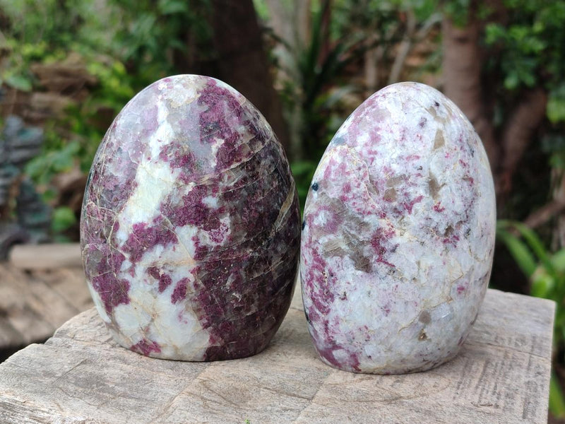 Polished Mix of Rubellite Pink Tourmaline Pieces x 4 From Ambatondrazaka, Madagascar - Toprock Gemstones and Minerals 