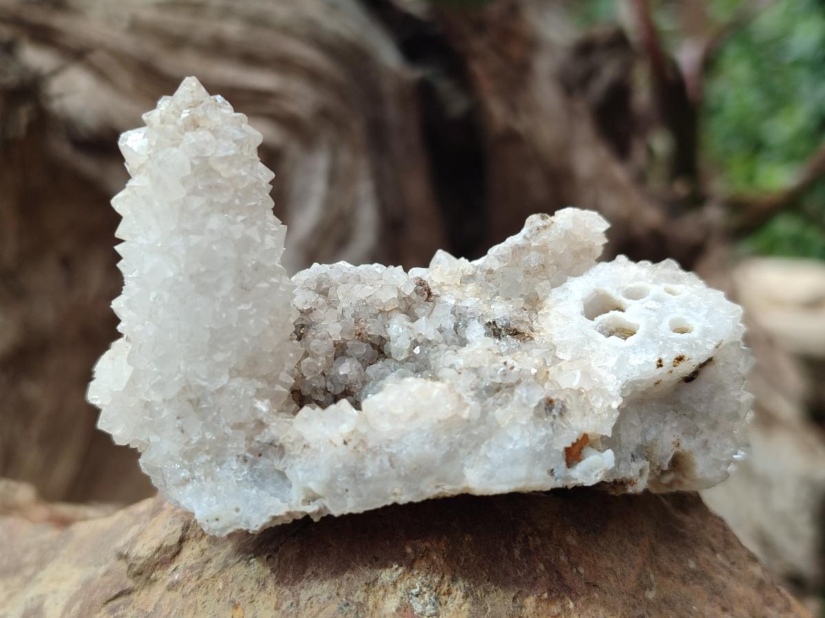 Natural Drusy Snow Finger Quartz Coated Clusters x 12 From Albert's Mountain, Lesotho - Toprock Gemstones and Minerals 